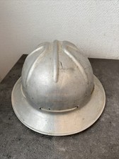 Ancien Casque De Mineur En Alu Deco Retro 