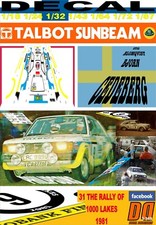 DECAL TALBOT SUNBEAM LOTUS