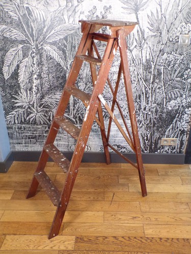 Ancien escabeau peintre 6 - escabeau, peintre-6