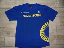 Maillot tee-shirt le Coq sportif porté et signé Brice Feillu Vacances Soleil