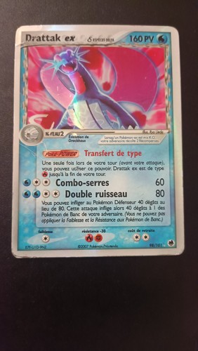 Carte pokémon drattak - pokémon, ex