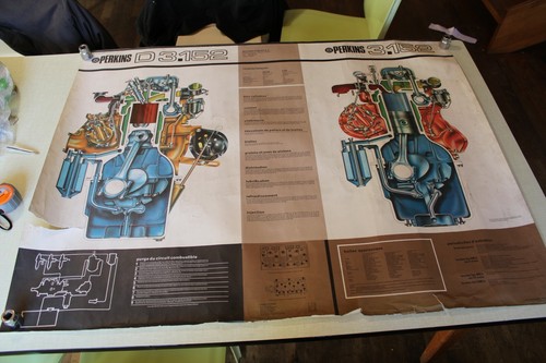 Affiche moteur perkins 152 - moteur,