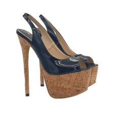 Sandales Sexy Cubista À Talon