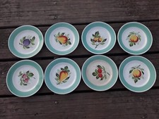 8 Ancienne ASSIETTES A DESSERT LUNEVILLE OPAQUE Vintage 