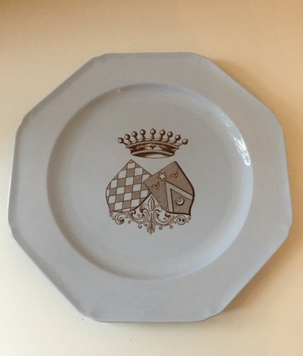 Belle assiette armoiries - assiette,