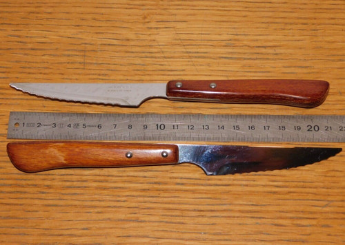 Lot couteau steak manche - 2, à
