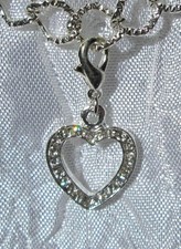 1 CHARM COEUR CLIPPER STRASS