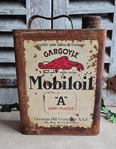 Ancien bidon huile - bidon, mobiloil