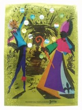 SALVADOR DALI AFFICHE ENTOILEE PERRIER