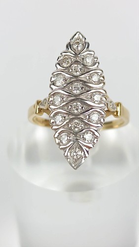 Bague marquise or - 57,
