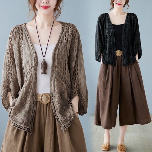 Femme ethnique manche cardigan - femme,