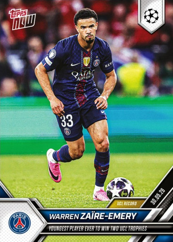 2025 topps now - topps, uefa