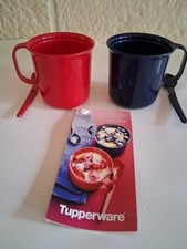 tupperware 2 mugs cake - 2 cuillères +8 recettes très bon état
