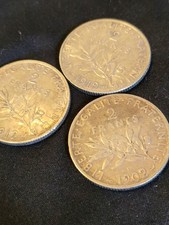 lot de 3 semeuses de 2 frs-