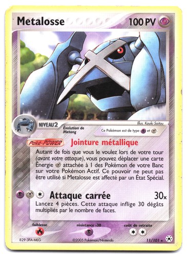 Carte pokémon metalosse - carte,