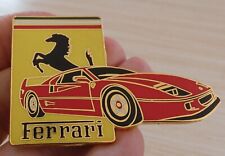 RARE GRAND PIN'S FERRARI F 40 EGF 4.50 CM DE HAUT ET 6.30 CM DE LONG