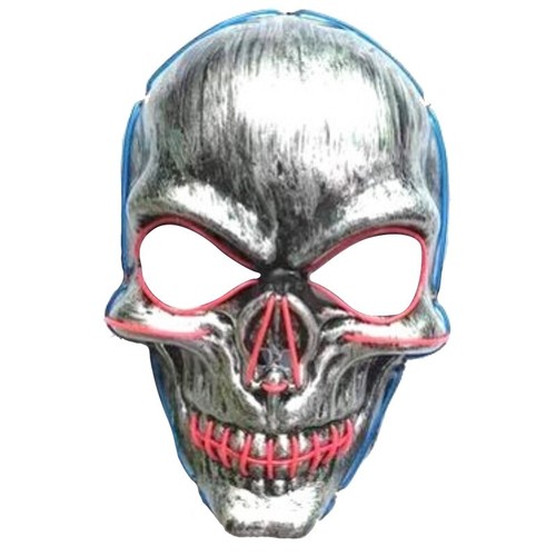 Masque lumineux tête mort - lumineux,