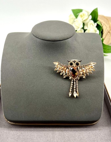 Broche hibou blue - broche,