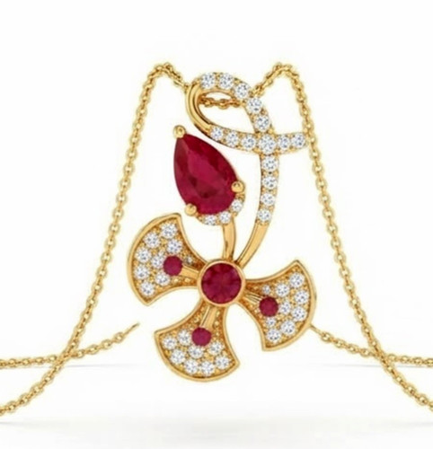 Pendentif mariage rubis - pendentif,