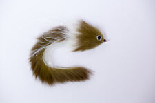 Fliegentom Mouche / Streamer olive / blanc pour les Prédateurs  (Brochet-Zonker)