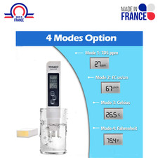 3in1 Digital TDS EC TEMP Meter Water Quality Tester Pen 0-9990ppm Purity A4Y8