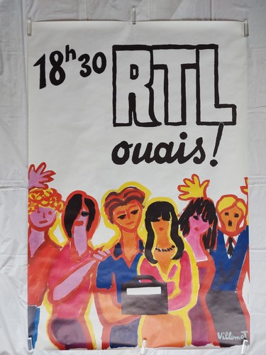 Affiche originale rtl ouais - affiche,