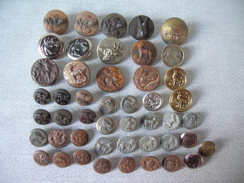 Lot anciens boutons de - de,