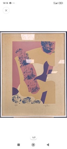 Lithographie abstraite jean - lithographie,