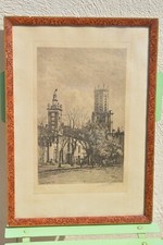 Lucien GAUTIER (1850-1925) -Aix la Cathédrale Bd de L'hopital- signée 1917