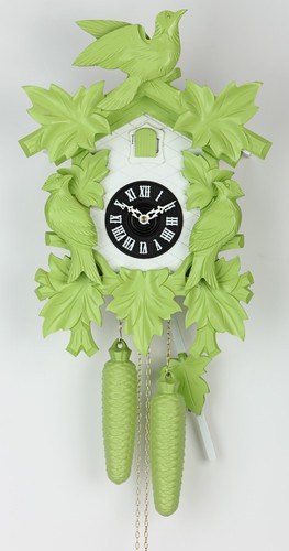 Pendule coucou feuilles - pendule,