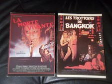 JEAN ROLLIN  2 cartes postales CINEMA-LA MORTE VIVANTE-LES TROTTOIRS DE BANGKOK