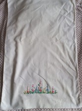 Taie oreiller blanche broderie