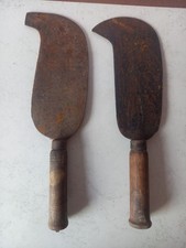 outils anciens,lot de 2 serpes vintage.