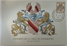 Carte Postale Blason Strasbourg