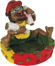Rasta Jamaican Man with Spliff