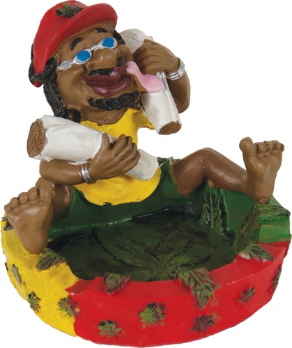 Rasta jamaican man with spliff - rasta,