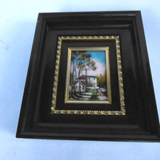 Tableau emaux limoges signe - emaux,