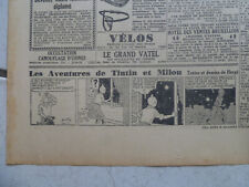 TINTIN / JOURNAL  LE SOIR  NUM 249 / 23 OCT  1941  /TINTIN  L ETOILE MYSTERIEUSE