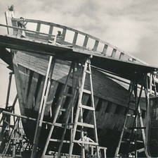 Coque navire bois charpente photo photographie cale port mer