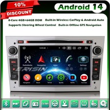Android 14 8-Core 64GO DVD Autoradio GPS Opel Corsa C/D Signum Antara DAB+ Wifi