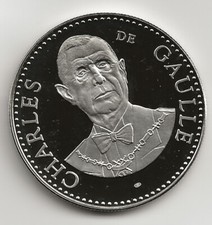 MEDAILLE CHARLES DE GAULLE Vè REPUBLIQUE