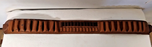 Ancienne cartouchière cuir - cartouchière,