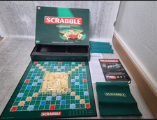 Scrabble classique Mattel complet jeu lettres famille plateau tuiles sac RARE