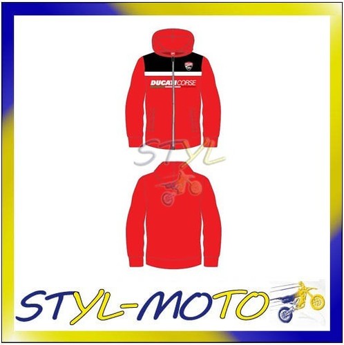 Sweat capuche rouge en - sweat,