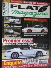 FLAT 6 magazine 227 jana 2010 Porsche Boxster Spyder, 911 sportomatic, 964 RS