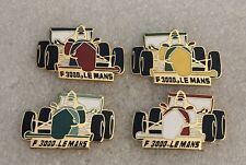 lot x 4 Pin's F3000 F 3000 course circuit voiture Formule Le Mans signé EMC