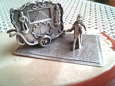 Miniature L'Orgue de Barbarie et les danseurs  argent massif  Pays Bas
