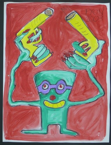 Peinture gouache de - à,