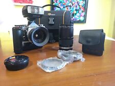 Olympus OM-1N SLR argentique + 2 objectifs et flash SUPERBE ÉTAT