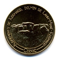 56 CARNAC Alignements 4, Dolmen de Lann-Mané-Kermario, 2021, Monnaie de Paris